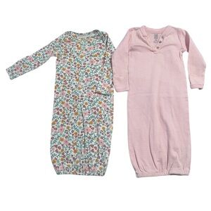Floral and Pink Striped Kids Pajamas
